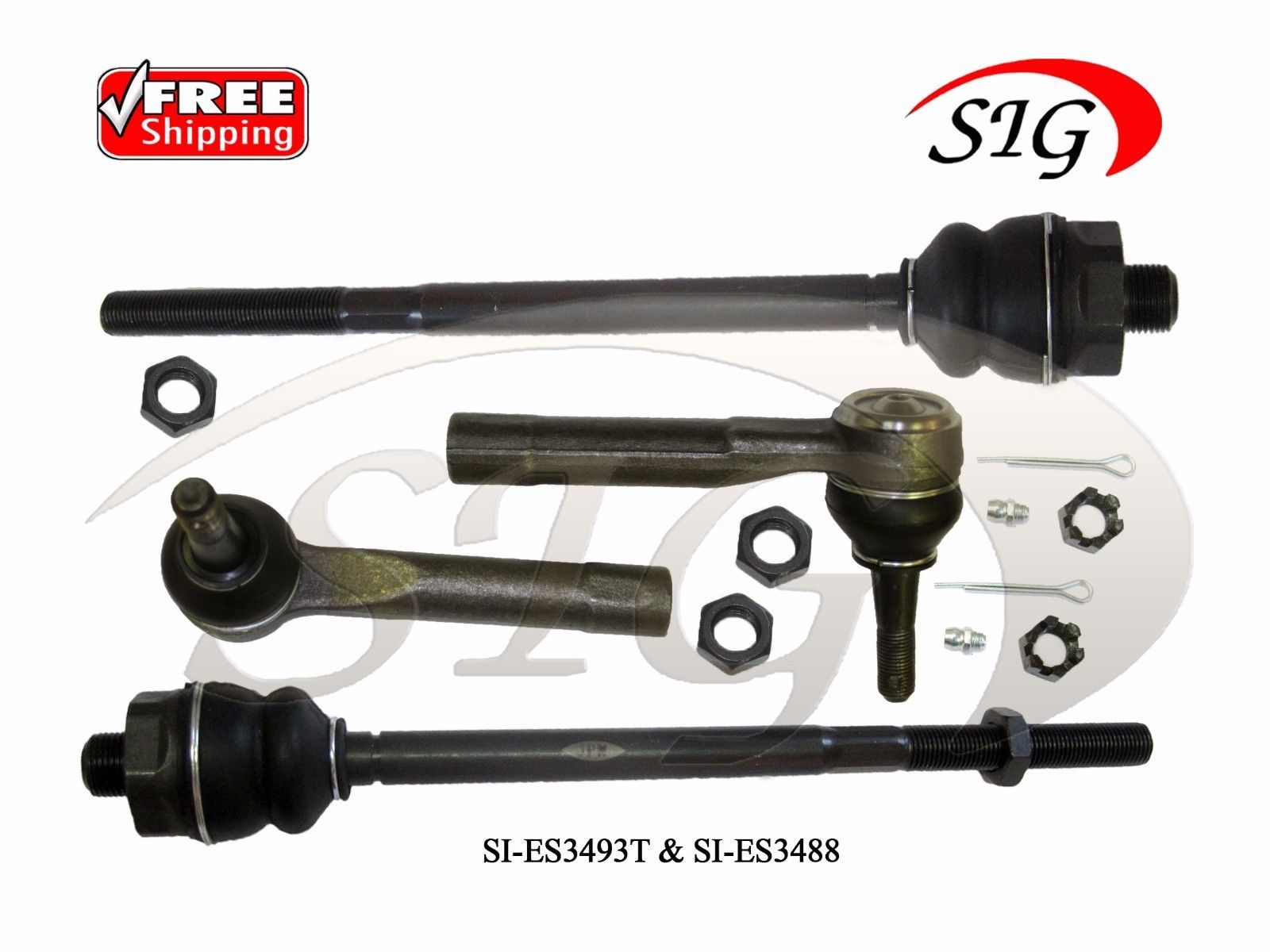 4Pc JPN Front Inner & Outer Tie Rod End Kit for GMC Sierra 2500 1999