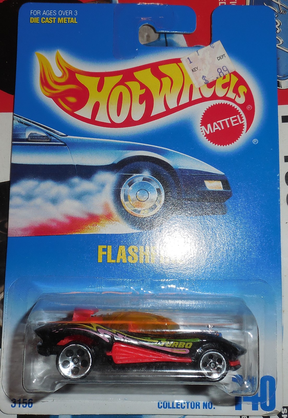 1992 Hot Wheels Collector No140 Flashfire On Sealed Card