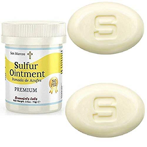 3 Pack 10 Sulfur Ointment 2 10 Sulfur Soap Go All Natural Zero Peg Bar Soaps