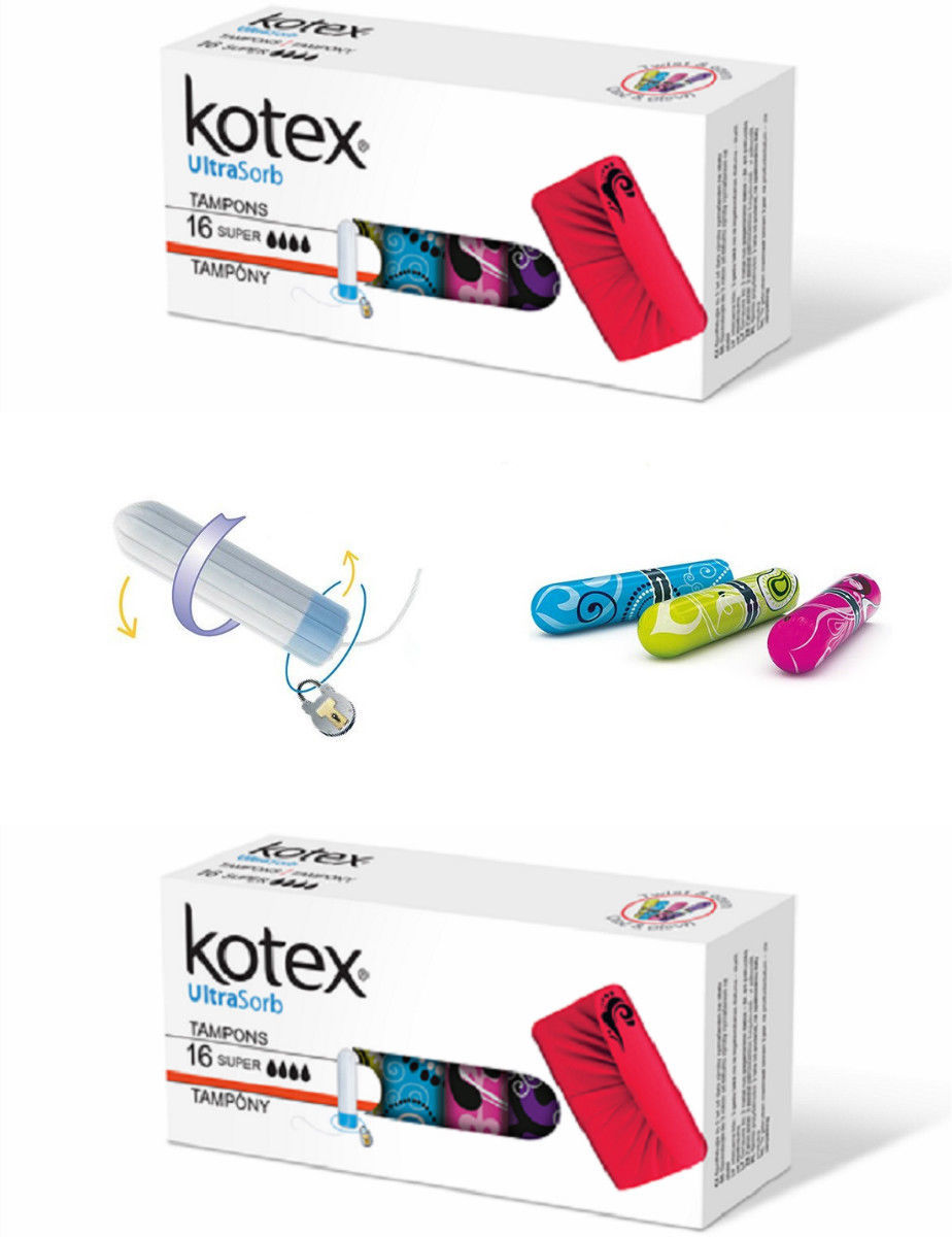 Tampons Ultra Sorb Kotex Super Normal 16 Pieces Tampons