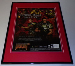 Doom 3 2005 Playstation 2 PS2 Framed 11x14 ORIGINAL Advertisement