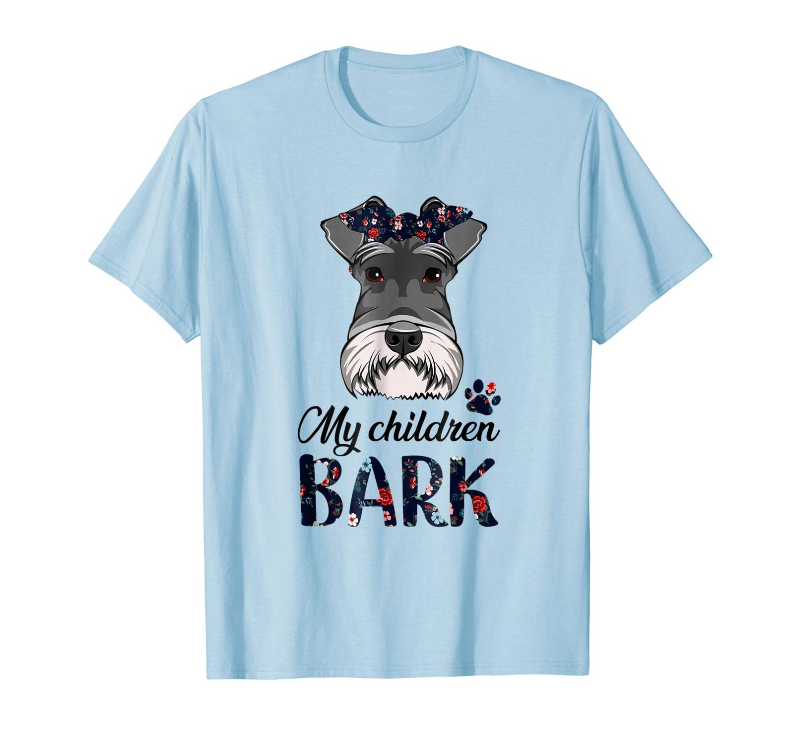Dog Fashion - My Children BARK Dog Mom Schnauzer Bandana Shirt Men