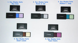 MAC Cosmetics 4 PCS Eye Shadow Duo Suite Blue Silver Purple  - $54.99