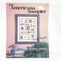 Americana Sampler 21 Country Miniatures Cross Stitch Booklet Dale Burdet... - $14.84