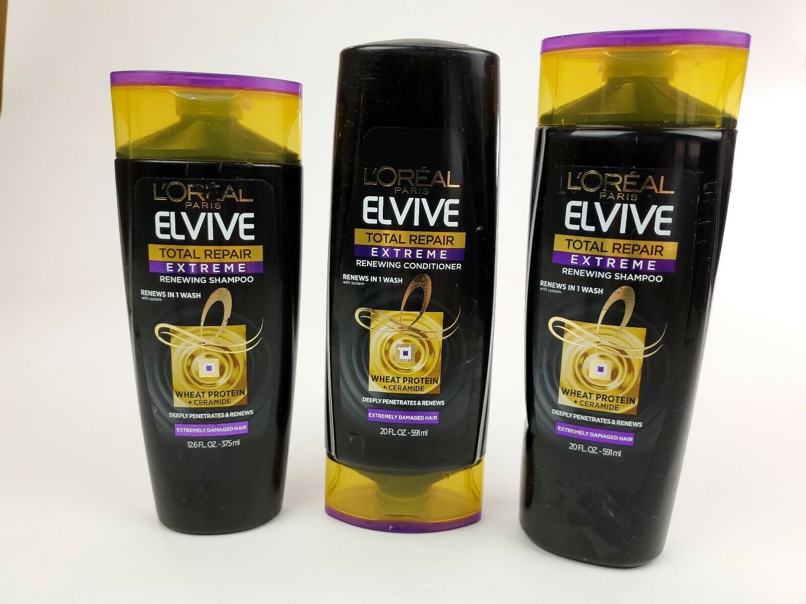 Primary image for L'Oreal Paris Elvive Total Repair Extreme Shampoo & Conditioner (LOT OF 3)