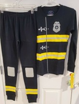 Sara's Prints "Chief" - Snug Fitting Long John Pajamas - Size 14 Kids - NEW Tags - $19.25