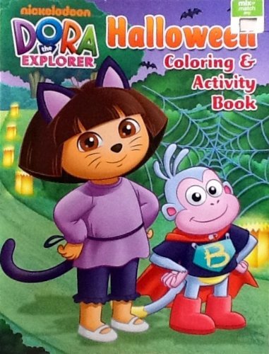 Dora the Explorer Halloween Coloring & Activity Book: 32 Pages ...