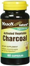 Mason Vitamins Activated Digestive Aid Vegetable Charcoal Capsules, 60 Count - $11.15