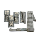 MOLLE II Pistolman ACU Camo Leg Extender With Four 9mm Mag Pouches  -NEW - $28.69