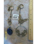 &lt;&gt;&lt;  purse jewelry bronze color keychain backpack filigree charms floral 22 - $8.79