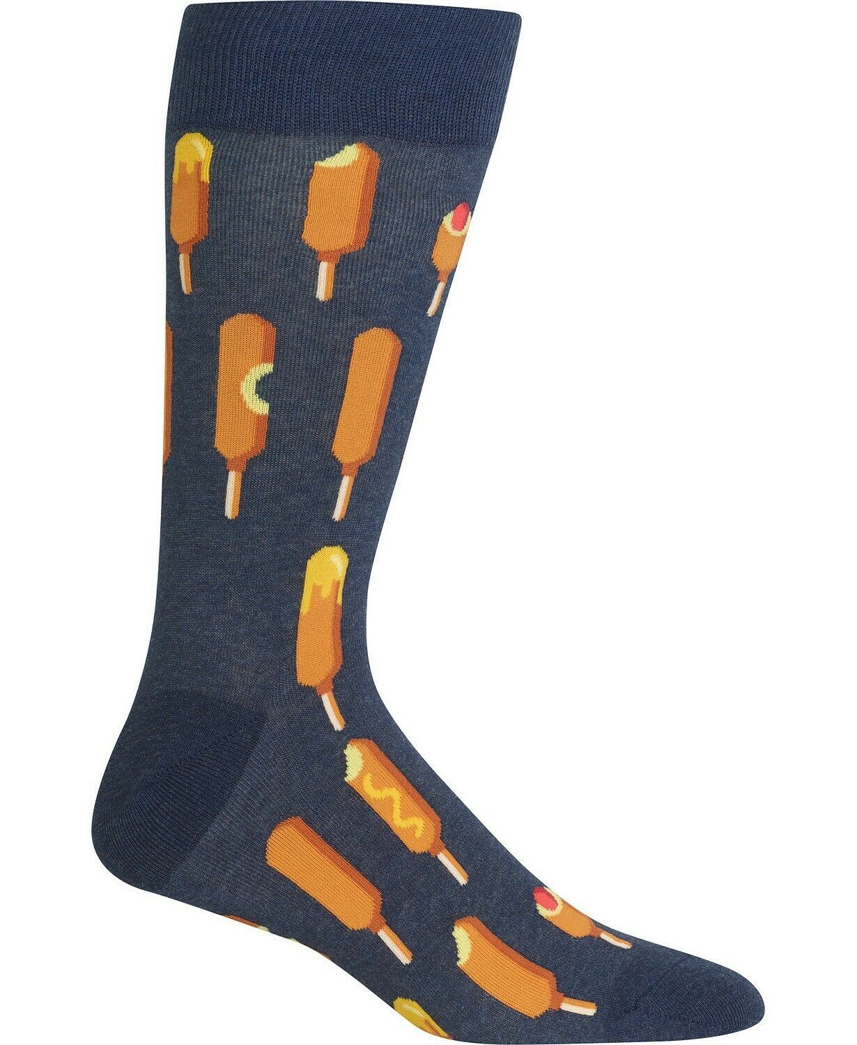 Hot Sox Mens Novelty Corndog Socks Gray Sz 10-13 $12