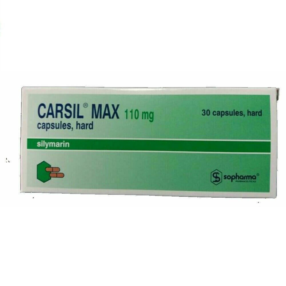 Carsil MAX 110mg Silymarin Natural Detox and Liver Protection 30 tabs ...