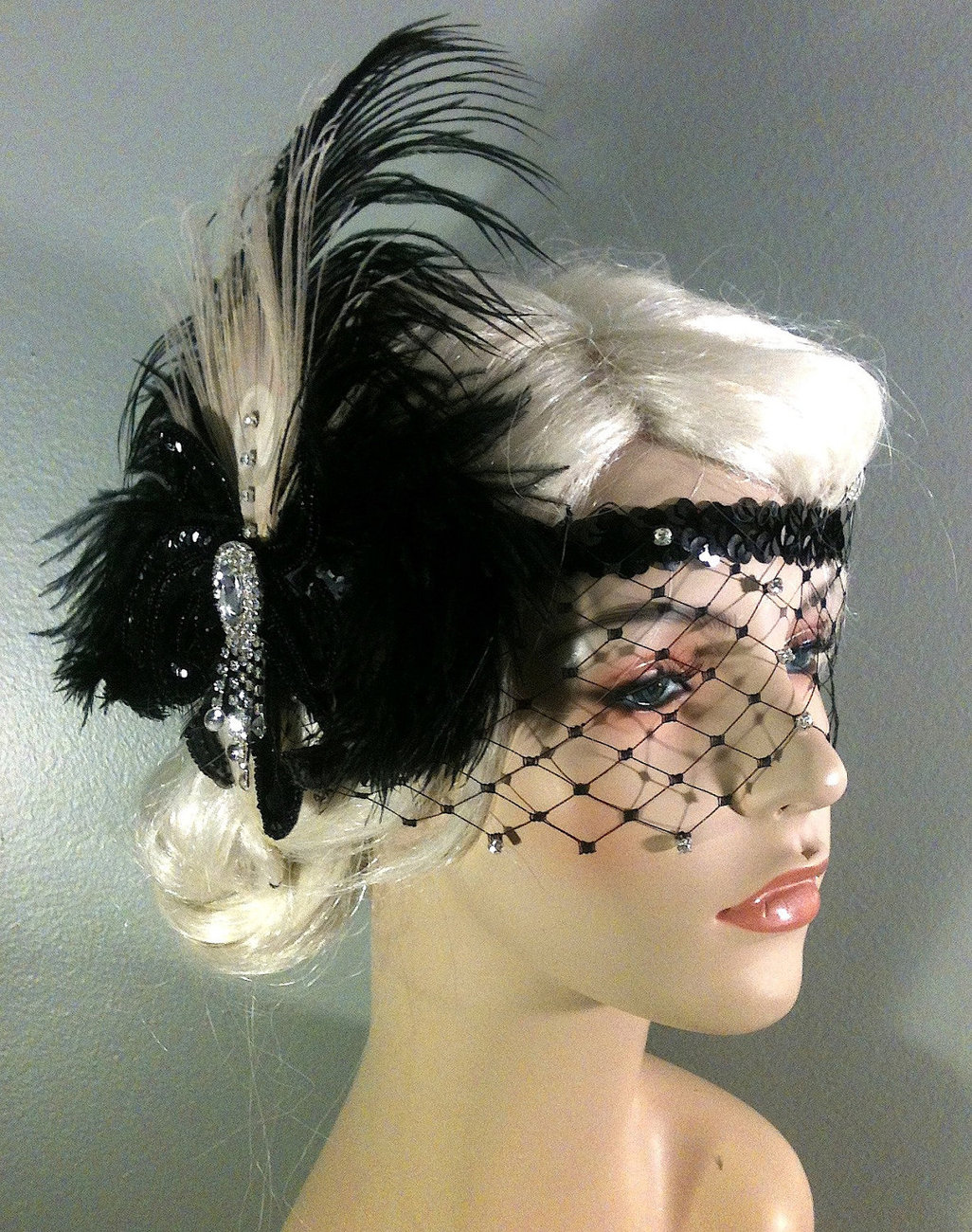 Art Deco Headband, Flapper Costume,1920s Head Piece, Flapper Headband ...