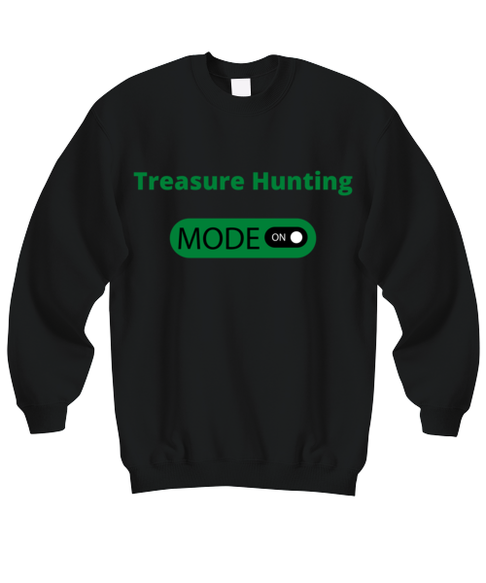 Treasure Hunting, black Sweatshirt. Model 64027