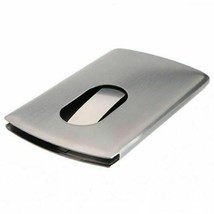 NEW Stainless Steel Thumb Slide Out Pocket Business Credit Card Holder Case - $15.63