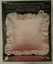 TIGER LILY Pillow Colonial Candlewicking Stitchery Kit Valiant Crafts #4... - $15.47