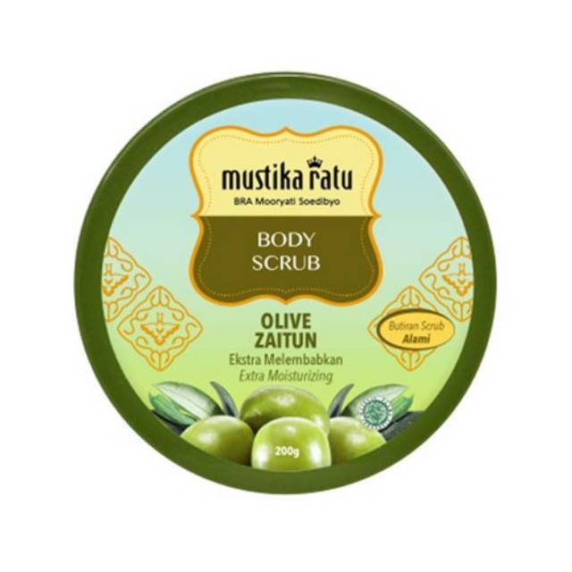 Mustika Ratu Body Scrub Olive Zaitun Indonesia 200 Gram