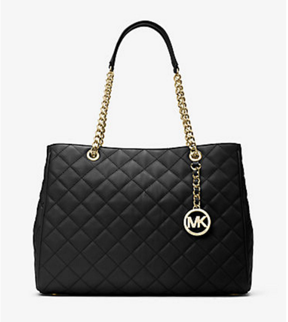 michael kors susannah large quilted leather tote