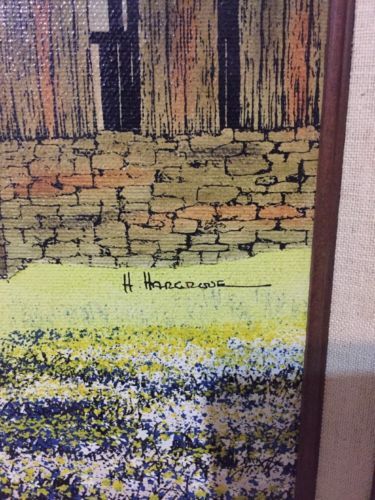 H Hargrove Oil Painting On Canvas Old Barn And 50 Similar Items