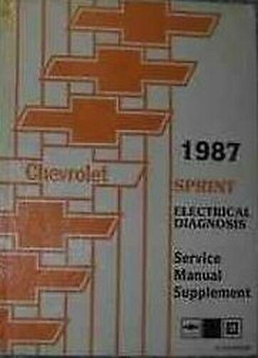 Primary image for 1987 Chevy Chevrolet Sprint Elektrisch Truck Service Shop Reparatur Manuell