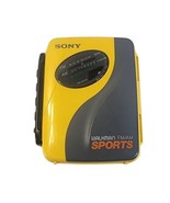 Vintage Sony Sports Walkman Yellow FM/AM Cassette Player WM-SXF30 Parts ... - $19.95