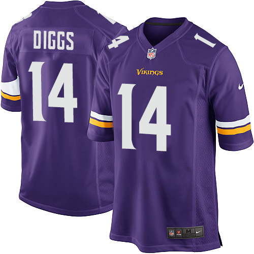 Vikings #14 Stefon Diggs Men game football jersey purple - Fan Apparel ...