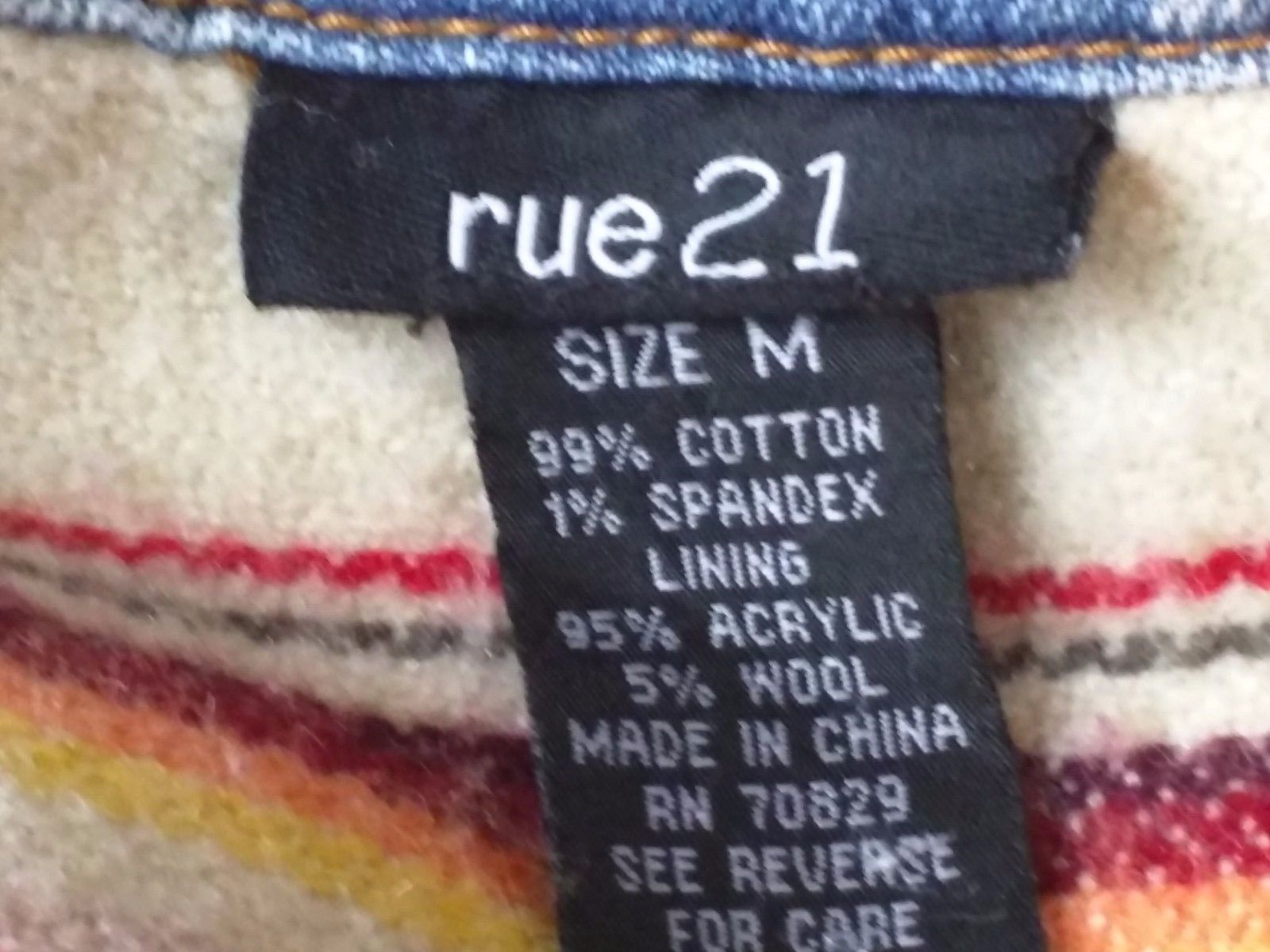 rue 21 jeans rn 70829