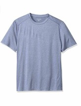 Essentials Men&#39;s Tech Stretch Short-Sleeve Performance T-Shirt, navy hea... - $11.87