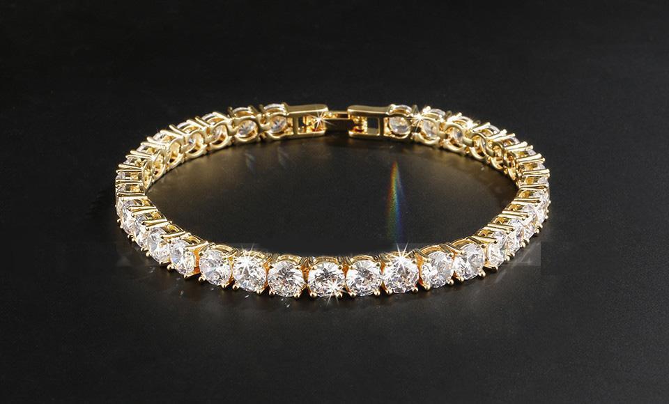 VVS Lab Diamond Gold Iced Out Tennis Bracelet Bracelets