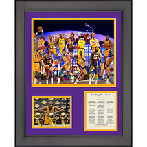 Framed Los Angeles Lakers All-Time Greats Legends 12&quot;x15&quot; Basketball Photo - $49.99