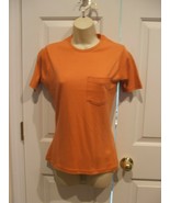 NEW IN PKG styles to go DUSKY  orange 100% cotton button top xsmall - $10.29