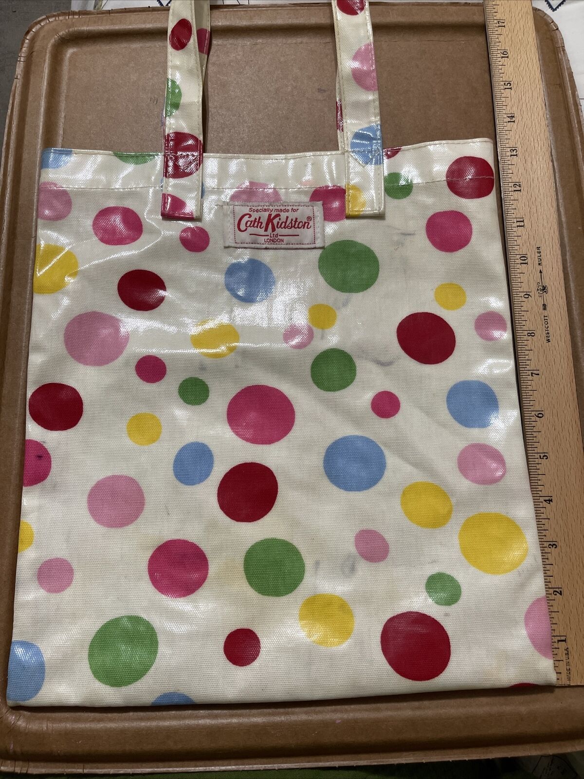 Primary image for Cath Kidston London Polka Dot Tote Bag PVC