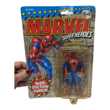 Vintage 1990 Toy Biz MARVEL Super Heros &#39;SPIDER-MAN&#39; Action Figure, SEALED! - $20.00