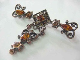 Diamond Shape  Bar Pin Dangle  Brooch Free Shipping Fashion Jewelery - $9.90