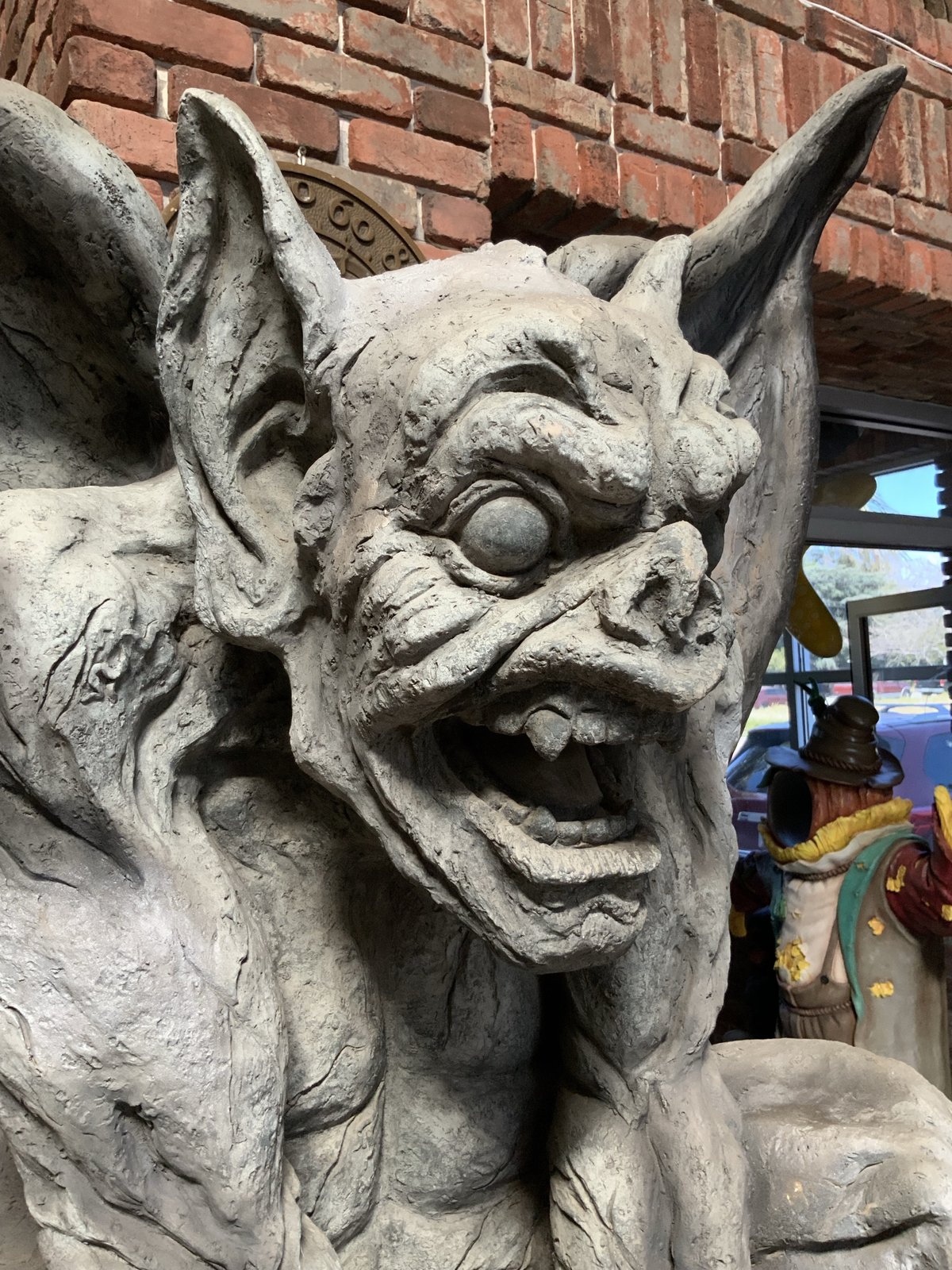 Gargoyle On Stand Life Size Statue Sculptures & Figurines