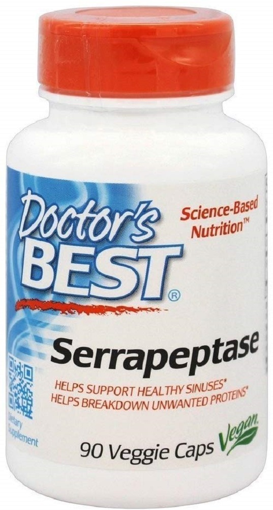 Doctor's Best, Best Serrapeptase, 90 Veggie Caps - 2pc