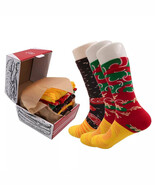 Anysox 3 Pairs Multi-color Black Size 5-11 Socks With Pizza Shushi Design - $47.25+
