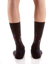 Yo Sox Men's Crew Socks Reel Deal Premium Cotton Blend Antimicrobial Size 7 - 12 image 2