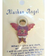 Eskimo Girl Gold Tone Enamel Alaskan Angel Alaska Souvenir Pin Collectio... - $11.14