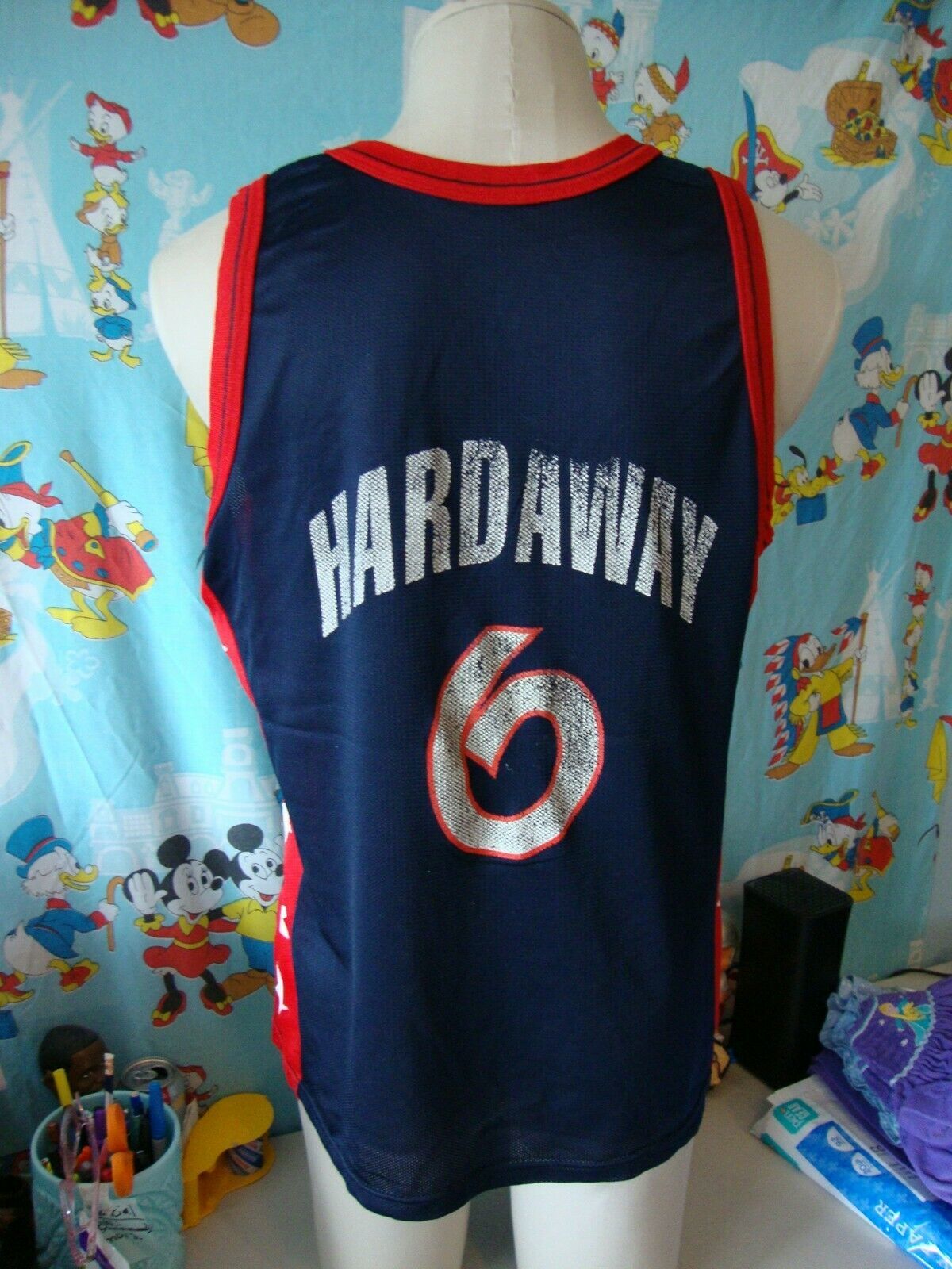 90's Penny Hardaway Orlando Magic Champion Blue NBA Jersey Size 48