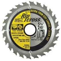 36174 Ripcross 5-3/8-Inch 24 Tooth Thin Kerf Carbide Circular Saw Blade ... - $29.99