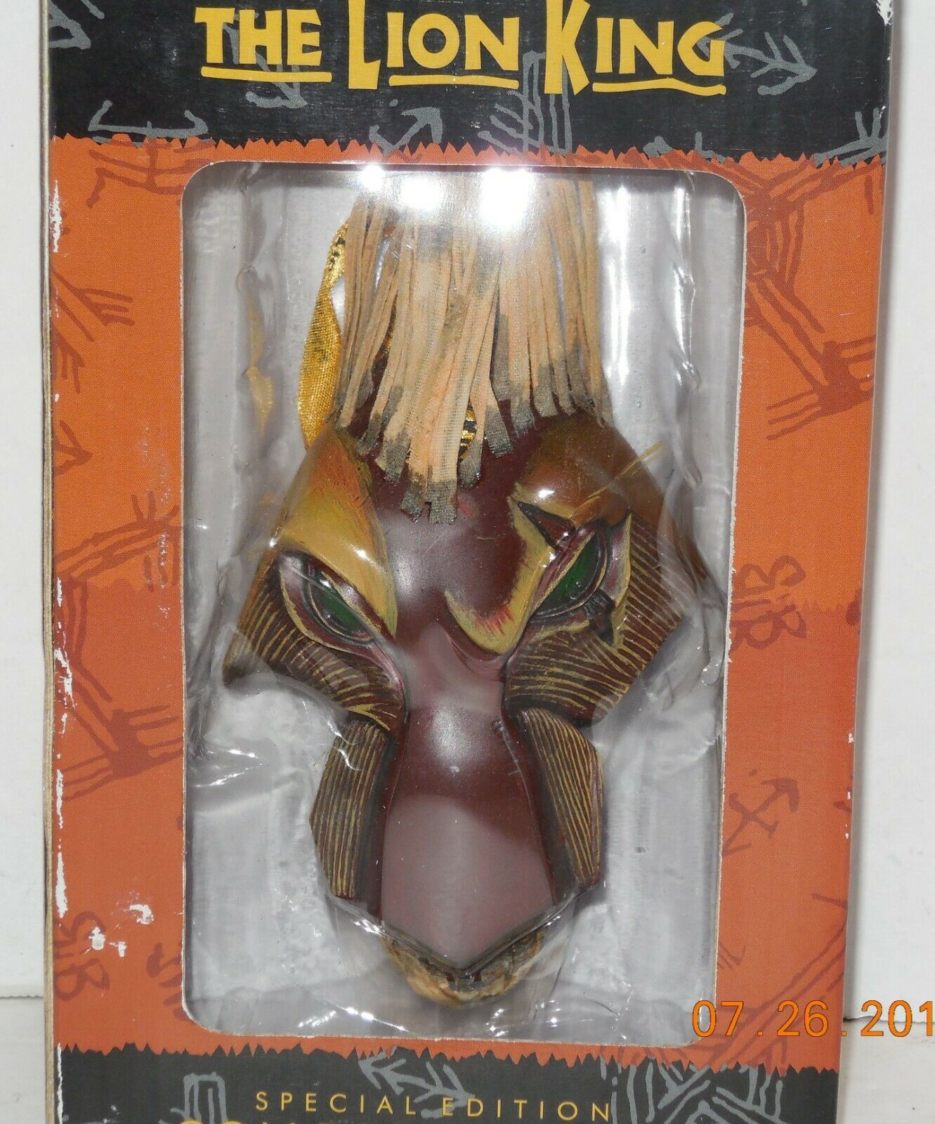 DISNEY'S "THE LION KING" BROADWAY MUSICALSPECIAL EDITION "SCAR" MASK