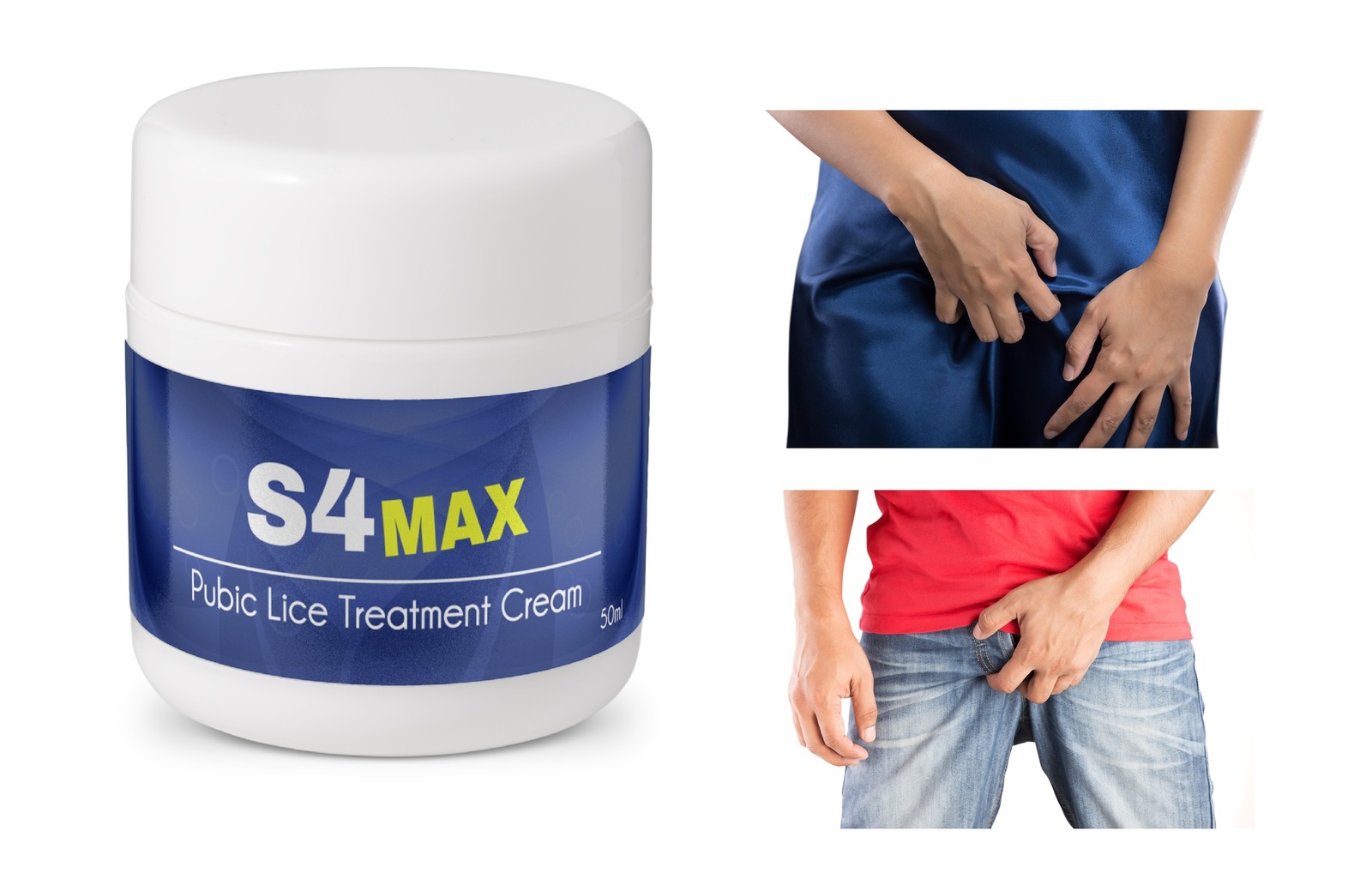 S4 MAX Pubic Lice Crabs Head Lice Scabes mite Treatment Cream 50ml UK