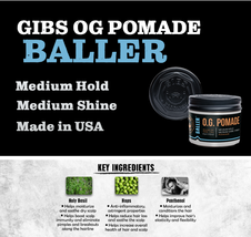 GIBS Grooming O.G. Baller Playable Pomade, 3 fl oz image 6