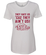 Arkansas Razorbacks They Hate Us Cuz They Ain&#39;t Us Women&#39;s Jersey T-Shirt - $20.99+