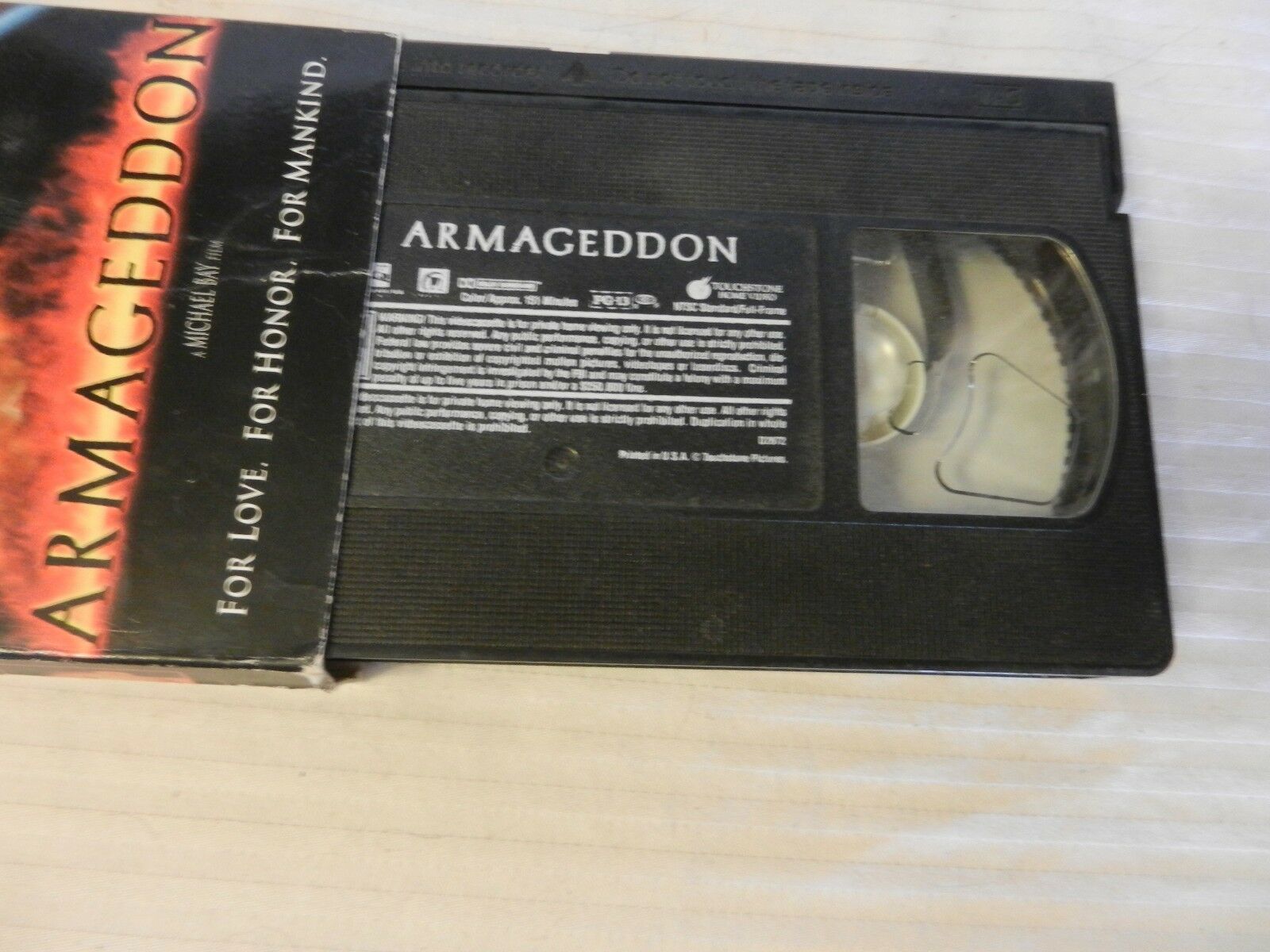 Armageddon (VHS, 1998) Bruce Willis, Ben Affleck, Billy Bob Thorton