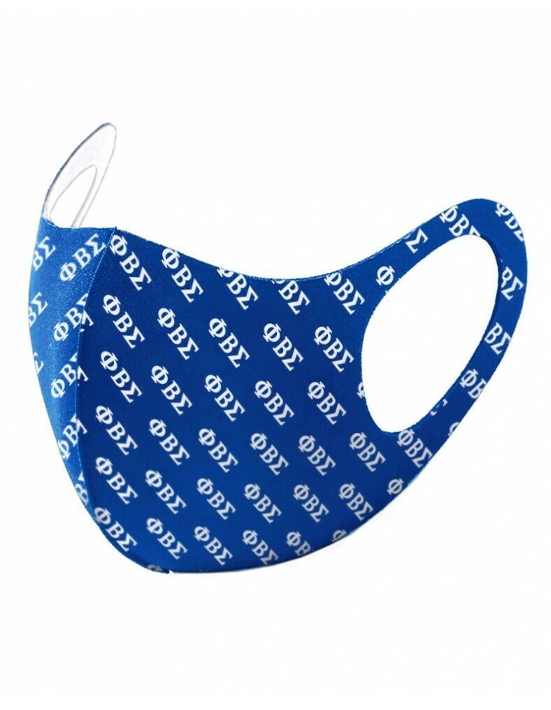 Phi Beta Sigma Face Mask GOMAB 1914 Blue Phi Beta Sigma Fraternity Face ...