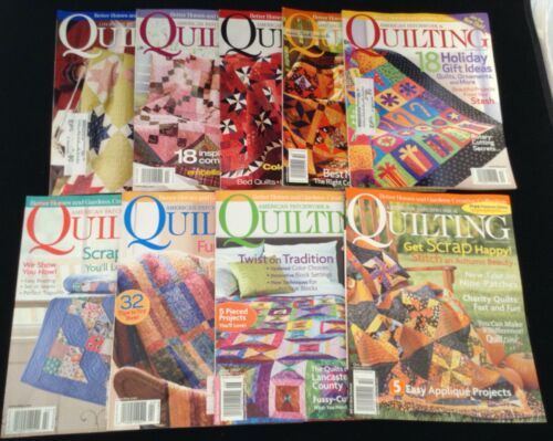 Primary image for Lot of 9 Quilting Magazines 2005 2006 2007 American Patchwork & Quilting