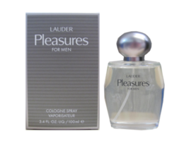 PLEASURES for Men by Estee Lauder 3.3 oz  / 3.4 oz / 100 ml EDC Cologne NIB - $49.95