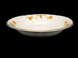 Porcelain Autumn Leaf Fruit Bowl, Hall Superior Quality Kitchenware, Mar... - $14.65